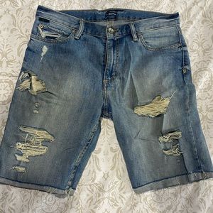 Urban outfitters ripped denim shorts